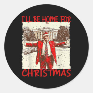 Ich werde Weihnachten Weihnachten Weihnachten Weih Runder Aufkleber
