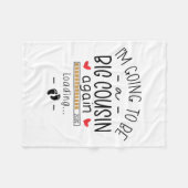 Ich werde wieder ein großer Cousin sein Baby Annou Fleecedecke (Vorderseite (Horizontal))