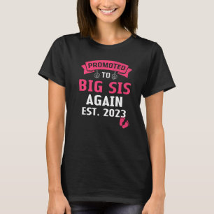 Ich werde wieder eine große Schwester 2023 Big Sis T-Shirt