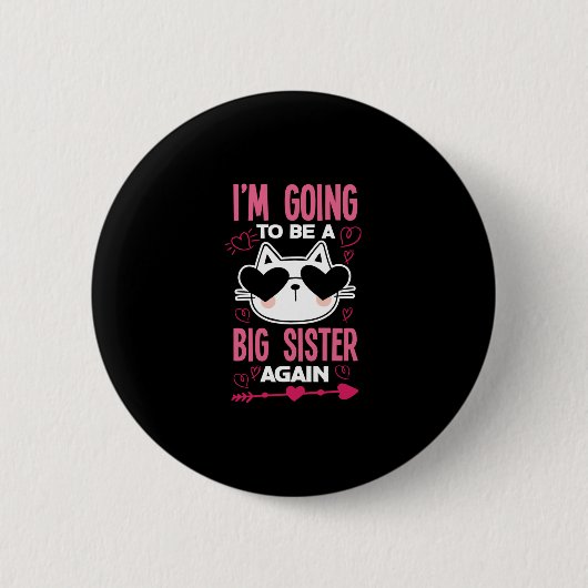 Ich werde wieder eine große Schwester sein. Button (Vorderseite)