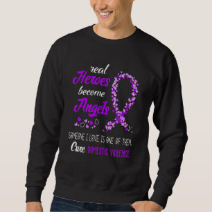 Ich werde wirklich Engel heilen häusliche Gewalt Sweatshirt