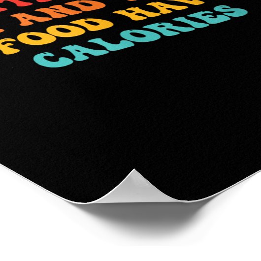 Ich werde wirklich krank und müde von Essen, das i Poster (Ecke)