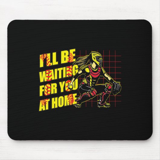 Ich werde zu Hause auf dich warten Mädchen Softll Mousepad (Vorne)