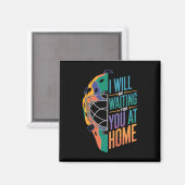 Ich werde zu Hause auf dich warten Softll Catcher  Magnet (Vorderseite/Rückseite)