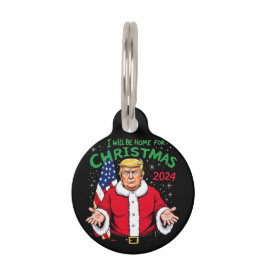 Ich werde zu Weihnachten 2024 Zuhause sein Haustiermarke