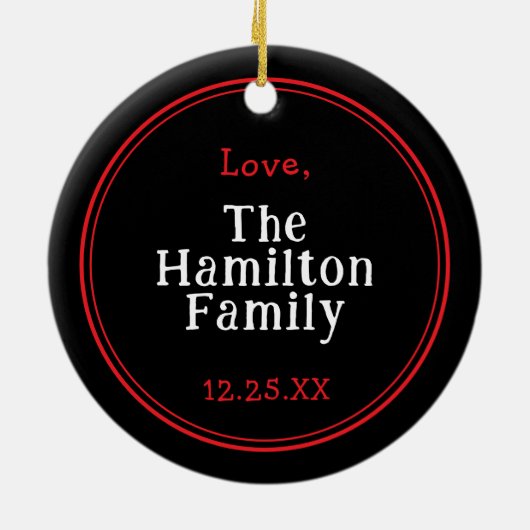 Ich werde zu Weihnachten Gnome sein Keramik Ornament (Hinten)