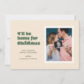 Ich werde zu Weihnachten (grüne) Schwangerschaft Z Ankündigung (Vorderseite)