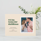 Ich werde zu Weihnachten (grüne) Schwangerschaft Z Ankündigung (Stehend Vorderseite)