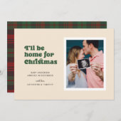 Ich werde zu Weihnachten (grüne) Schwangerschaft Z Ankündigung (Vorne/Hinten)