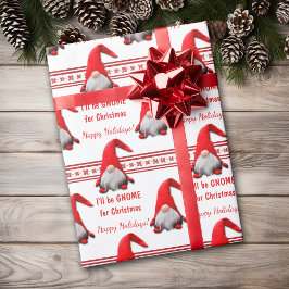 Ich werde zu Weihnachten kommen Geschenkpapier