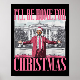 Ich werde zu Weihnachten nach Hause kommen Lustige Poster
