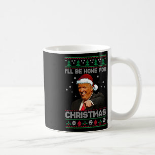 Ich werde zu Weihnachten nach Hause kommen Santa L Kaffeetasse