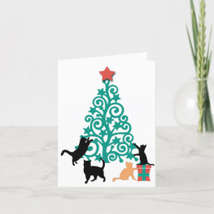 "Ich werde zu Weihnachten zu Hause sein" Katzen-Fe
