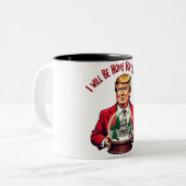 "Ich werde zu Weihnachten Zuhause" Tasse - Feierli (Vorderseite Links)
