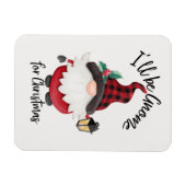 Ich werde zu Weihnachts-Feierabend kommen Magnet (Horizontal)