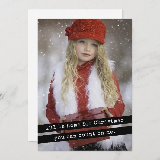 Ich werde Zuhause für Weihnachten einfache Schreib (Vorne/Hinten)