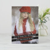 Ich werde Zuhause für Weihnachten einfache Schreib (Stehend Vorderseite)