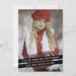 Ich werde Zuhause für Weihnachten einfache Schreib