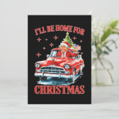Ich werde Zuhause für Weihnachten Funny Trump (Stehend Vorderseite)