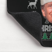 Ich werde Zuhause für Weihnachten lustig Trump häs Mousepad (Ecke)