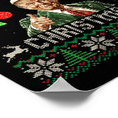 Ich werde Zuhause für Weihnachten lustig Trump häs Poster (Ecke)