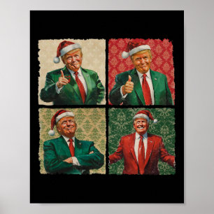 Ich werde Zuhause für Weihnachten lustige Trump We Poster