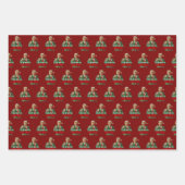 Ich werde Zuhause für Weihnachten lustiges Trump-G Geschenkpapier Set (Vorderseite 3)