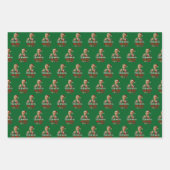 Ich werde Zuhause für Weihnachten lustiges Trump-G Geschenkpapier Set (Vorderseite)