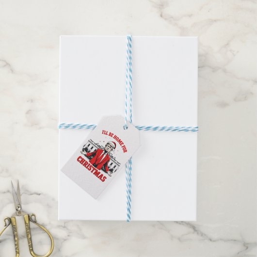 Ich werde Zuhause für Weihnachten Trump Won Inagur Geschenkanhänger (Mit Garn)