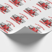 Ich werde Zuhause für Weihnachten Trump Won Inagur Geschenkpapier (Ecke)