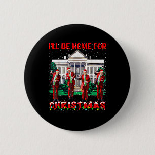Ich werde Zuhause für Weihnachten Weihnachten Weih Button
