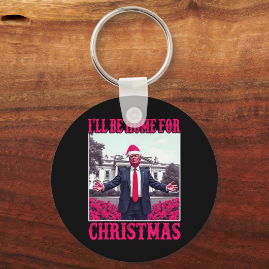 Ich werde Zuhause für Weihnachten Weihnachten Weih Schlüsselanhänger (Vorderseite)