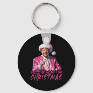 Ich werde Zuhause für Weihnachten Weihnachten Weih Schlüsselanhänger