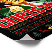 Ich werde Zuhause für Weihnachts-Weihnachtsmann Tr Poster (Ecke)