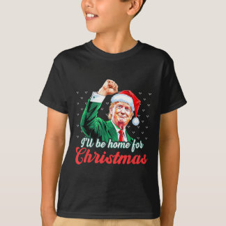 Ich werde Zuhause für Weihnachts-Weihnachtsmann Tr T-Shirt