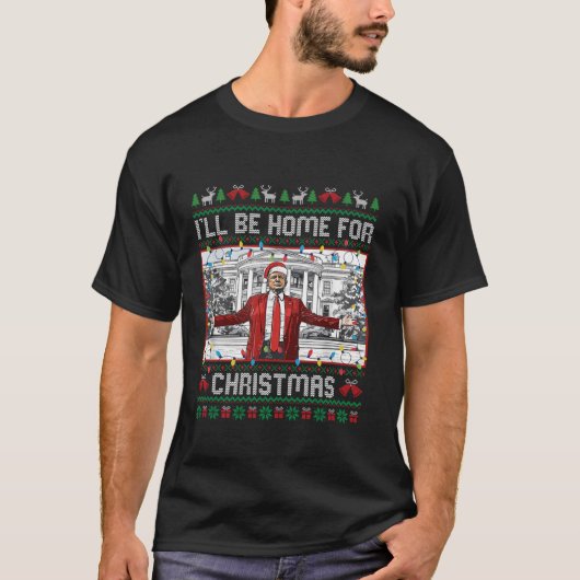 Ich werde Zuhause für Weihnachtssüßer Weihnachtsmi T-Shirt (Vorderseite)
