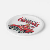 Ich werde Zuhause zu Weihnachten Trump gewinnen Wa Pappteller (Schrägansicht)