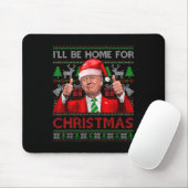 Ich werde Zuhause zu Weihnachten Weihnachten Weihn Mousepad (Mit Mouse)