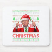 Ich werde Zuhause zu Weihnachten Weihnachten Weihn Mousepad (Vorne)