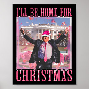 Ich werde Zuhause zu Weihnachten Weihnachten Weihn Poster