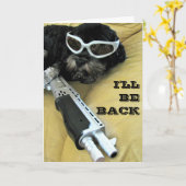 ICH WERDE ZURÜCK SEIN, KARTE (Gelbe Blume)