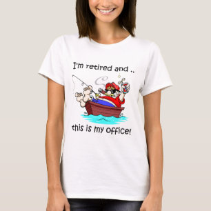 Ich werde zurückgezogen und dieses ist mein Büro T-Shirt