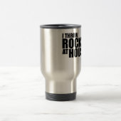 Ich werfe Felsen am Hauswinden Reisebecher (Mittel)