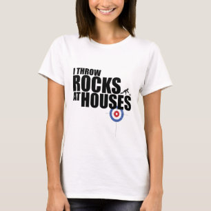 Ich werfe Felsen am Hauswinden T-Shirt