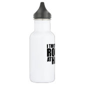 Ich werfe Felsen am Hauswinden Trinkflasche (Links)