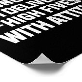 Ich werfe keine Faustschläge; ich verteile High-fi Poster (Ecke)