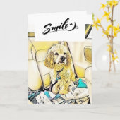 **ICH WETTE, DASS SIE GLÜCKLICH SIND** SPASS FÜR D KARTE (Gelbe Blume)