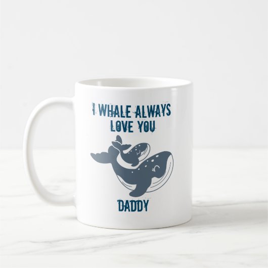 Ich whale immer Liebe Sie anpassbar Kaffeetasse (Links)