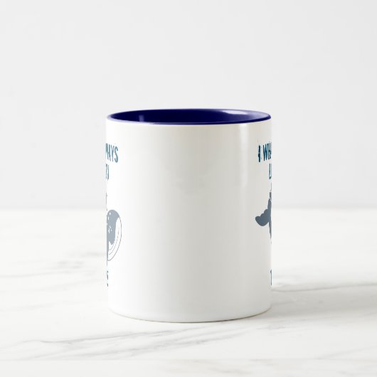 Ich whale immer Liebe Sie anpassbar Zweifarbige Tasse (Mittel)