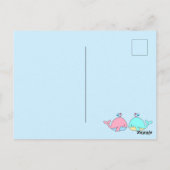 Ich whale immer Liebe Sie Kawaii Postkarte (Rückseite)